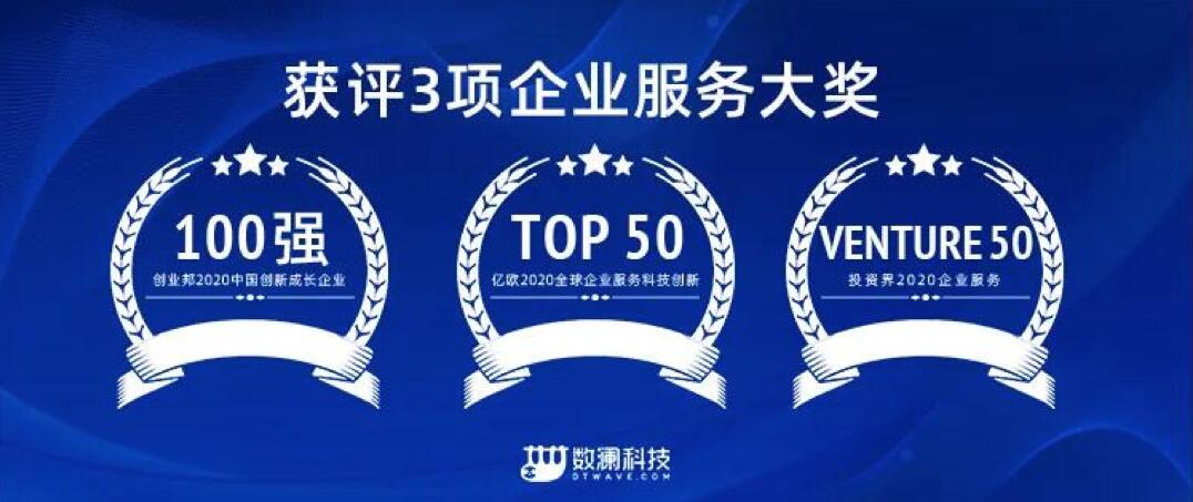 【合作伙伴】數(shù)瀾科技連獲三項(xiàng)企業(yè)服務(wù)大獎：專注數(shù)據(jù)中臺賽道，幫助企業(yè)挖掘數(shù)據(jù)價值